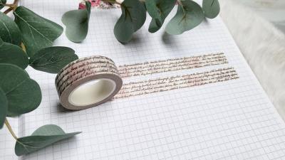 Washi Tape Schrift